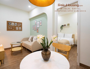 1-Bedroom Apartment for Rent in Pham Viet Chanh Japanese Area, Binh Thanh | Pham Viet Chanh Street | Bathtub